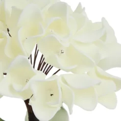Happia blomsterdekoration 23 cm gul