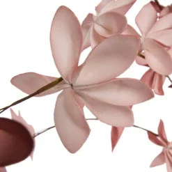 Happia blomsterdekoration 7 cm rosa/beige