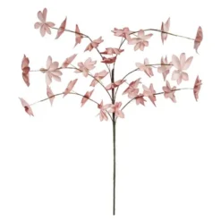 Happia blomsterdekoration 7 cm rosa/beige