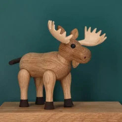Harald Moose träfigur 15,5 cm ek
