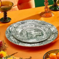 Heritage Green Italian tallrik 20 cm grön/vit