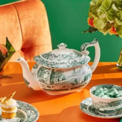 Heritage Green Italian tekanna 1,1 L grön/vit