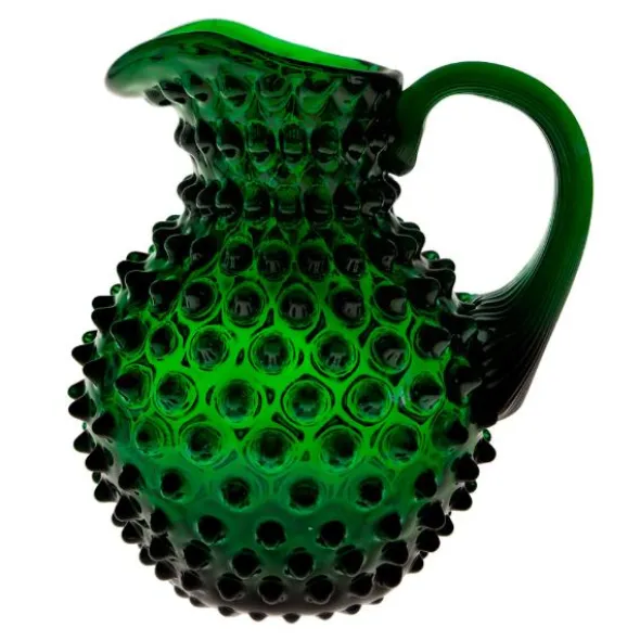 Hobnail karaff 1 l dark green
