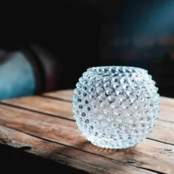 Hobnail Vas 18 cm Crystal