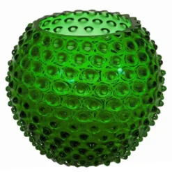 Hobnail vas 18 cm dark green