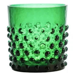 Hobnail vattenglas 15 cl mörkgrön