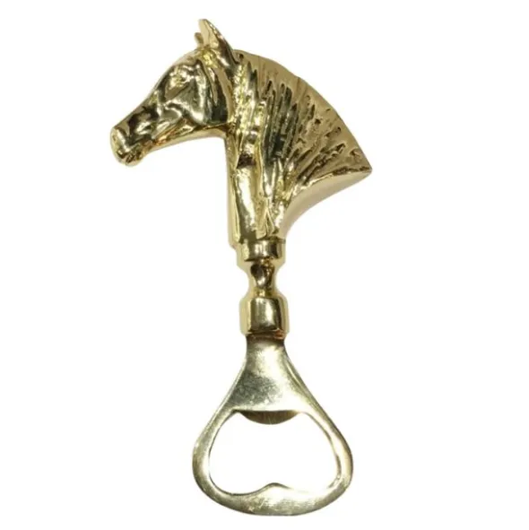 Horse Head kapsylöppnare guld