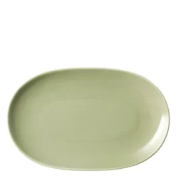 24h oval tallrik 18x28 cm salviagrön