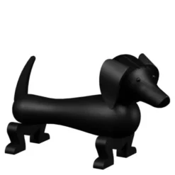 Hund Medium 20 cm Mörkbetsad Ek