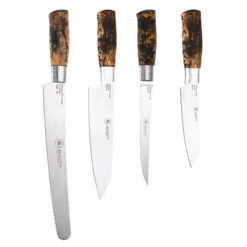 Hunter Premium Chef knivset 4 delar masurbjörk