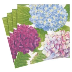Hydrangea Garden servett 40x40 cm 20-pack blå