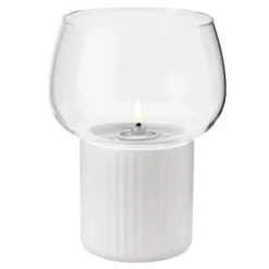 Hygge Hurricane Ljuslykta 16 cm Vit