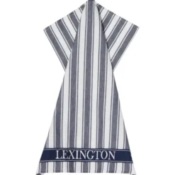 Icons kökshandduk randig våffelstruktur 70×50 cm dress blue/white