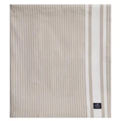 Icons randig duk oxford 150x350 cm beige/vit
