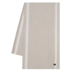 Icons randig löpare oxford 50x250 cm beige/vit