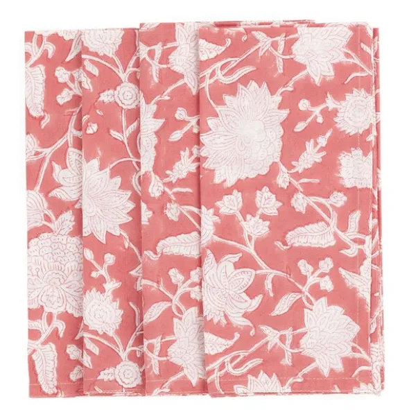 Indian Rose servetter 50x50 cm 4-pack lantana rose