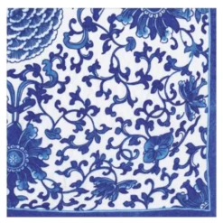 Indigo Garden servett 33x33 cm 20-pack blå/vit