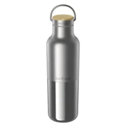 Insulated Reflect termosflaska 0,59 L med bambulock borstat stål