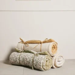Ivillia sittdyna / madrass 120x60 cm ockra