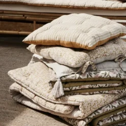 Ivillia sittdyna / madrass 120x60 cm ockra