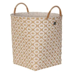 Ivy & Rose stor korg med handtag 35x35 cm champagne