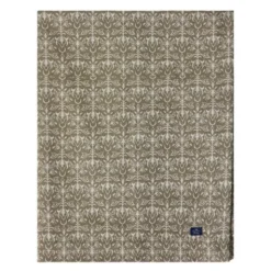 Jacquard duk 150x250 cm ornament beige/mörk oliv