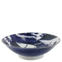 Japonism dragon menbachi skål 25,2 cm blue