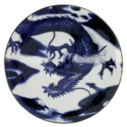 Japonism dragon menbachi skål 25,2 cm blue