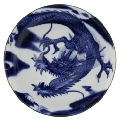 Japonism dragon tendon skål 17,8 cm blue