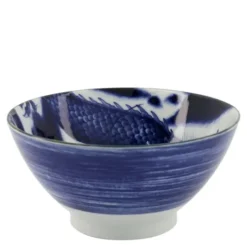 Japonism dragon tendon skål 17,8 cm blue