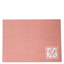 Jul bordstablett 48x35 cm röd/beige