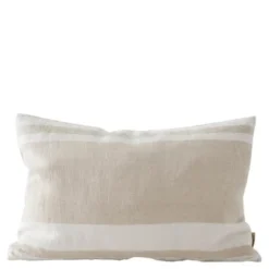 Jules kuddfodral linne 40x60 cm beige ränder