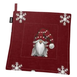 Julian & Co grytlapp tomte röd