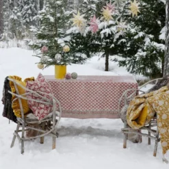 Julkulor med olika mönster set 3-pack röd/grön