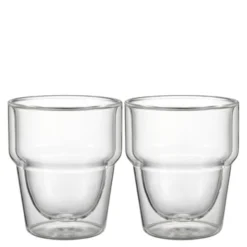Kaffemugg 32 cl 2-pack dubbelväggad Klar