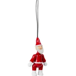 Kay Bojesen Ornaments Santa Claus & Clara 10 cm Röd/Vit