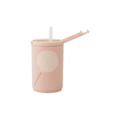 Kids Life Mugg M/Sugrör 33 cl Ballong Nude