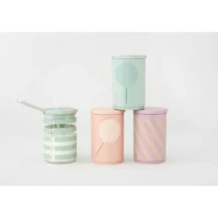Kids Life Mugg M/Sugrör 33 cl Ballong Nude