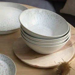 Kiln skål 16,5 cm beige/vit