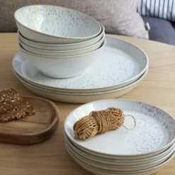 Kiln skål 16,5 cm beige/vit