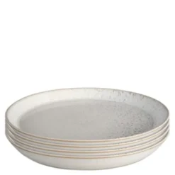 Kiln tallrik 26 cm 4-pack beige/vit