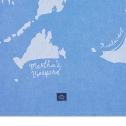 Kökshandduk 70x50 cm "Cape Cod" vit/blå