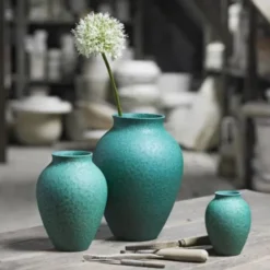 Knabstrup Vas 12,5 cm Verdigris turkos