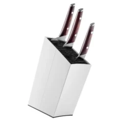 Knivblock lutande Vit