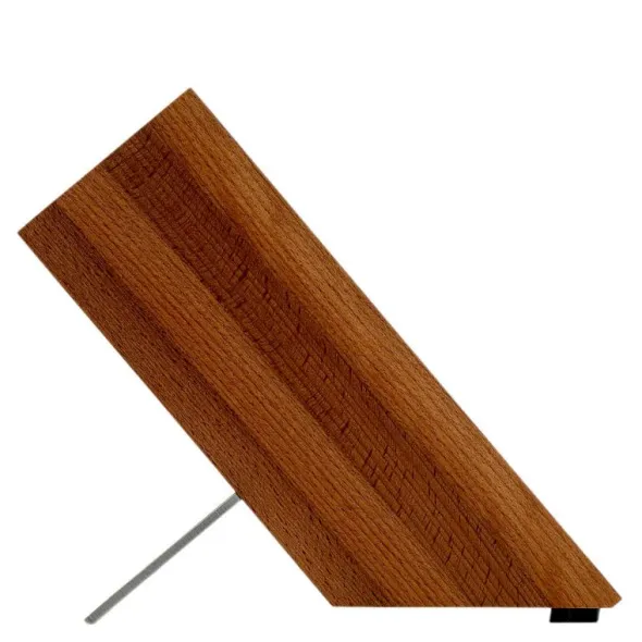 Knivblock 6 spår 24 cm bokträ