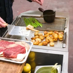 Kolgrill utekök 90x50x50 cm rostfritt stål