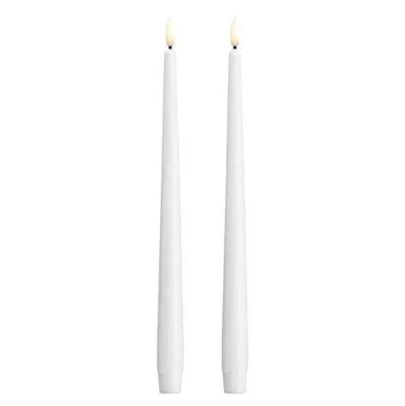Kronljus LED 2,3x30 cm 2-pack silk white