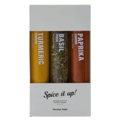 Kryddset 11 g basilika, stark paprika, gurkmeja