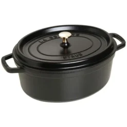 La Cocotte gryta 5,5 L oval Svart
