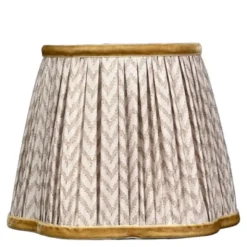 Lampskärm 18 cm Beige Herringbone